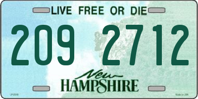 NH license plate 2092712