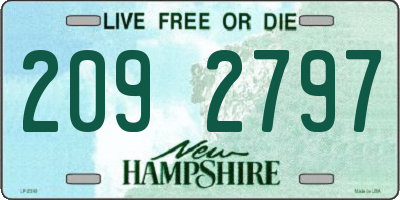 NH license plate 2092797