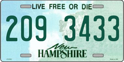 NH license plate 2093433