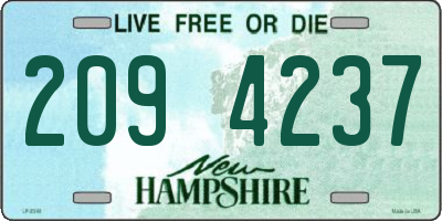 NH license plate 2094237