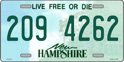 NH license plate 2094262