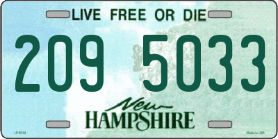 NH license plate 2095033