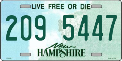 NH license plate 2095447