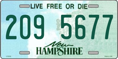NH license plate 2095677