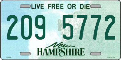 NH license plate 2095772