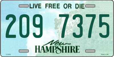 NH license plate 2097375