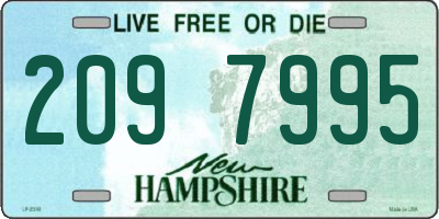 NH license plate 2097995