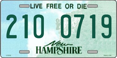 NH license plate 2100719