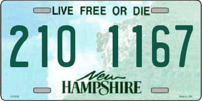 NH license plate 2101167