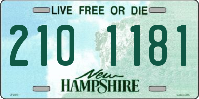 NH license plate 2101181