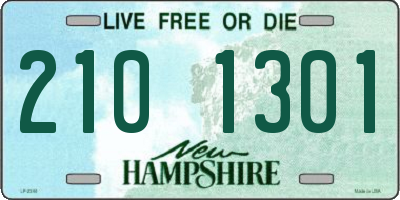 NH license plate 2101301