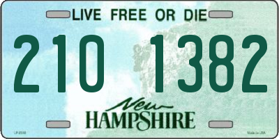 NH license plate 2101382