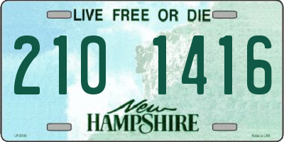 NH license plate 2101416
