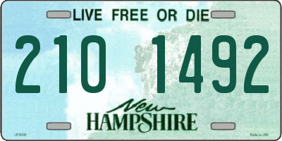 NH license plate 2101492