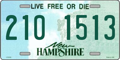 NH license plate 2101513