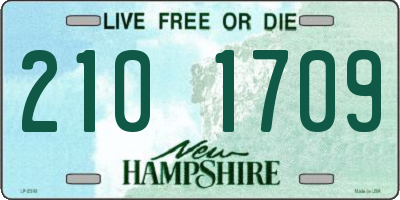 NH license plate 2101709