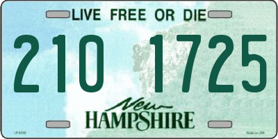 NH license plate 2101725