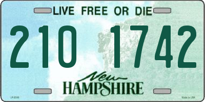 NH license plate 2101742