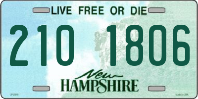 NH license plate 2101806