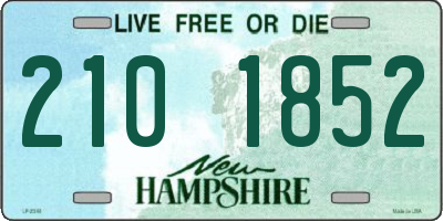 NH license plate 2101852