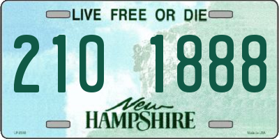 NH license plate 2101888