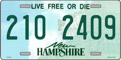 NH license plate 2102409