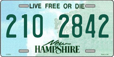 NH license plate 2102842