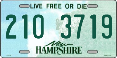 NH license plate 2103719