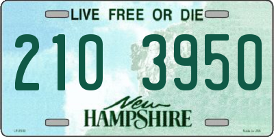 NH license plate 2103950