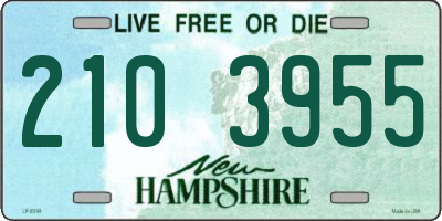 NH license plate 2103955