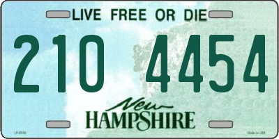 NH license plate 2104454