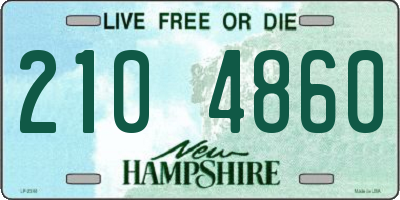 NH license plate 2104860