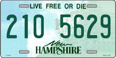 NH license plate 2105629