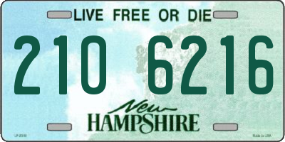 NH license plate 2106216