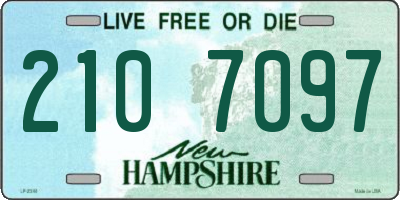 NH license plate 2107097