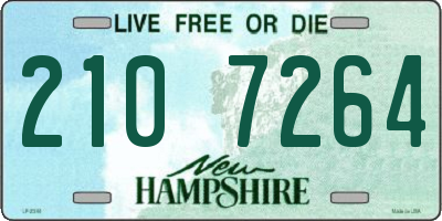 NH license plate 2107264