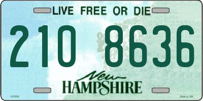 NH license plate 2108636