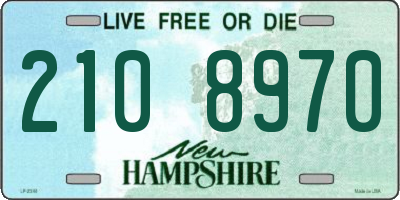 NH license plate 2108970
