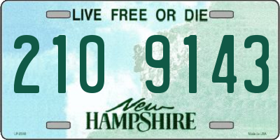 NH license plate 2109143
