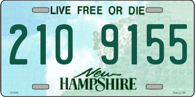 NH license plate 2109155