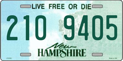 NH license plate 2109405