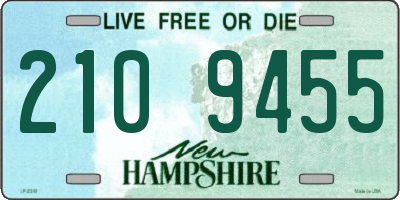 NH license plate 2109455