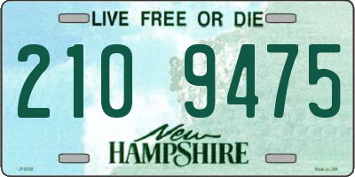 NH license plate 2109475