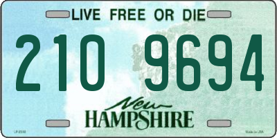 NH license plate 2109694