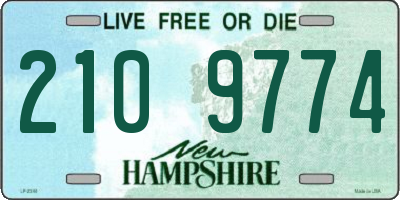 NH license plate 2109774