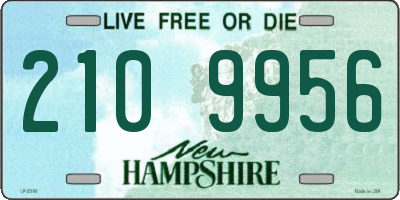 NH license plate 2109956