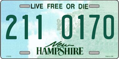 NH license plate 2110170