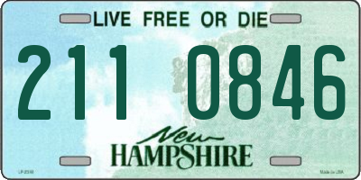 NH license plate 2110846