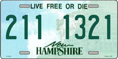 NH license plate 2111321
