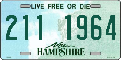 NH license plate 2111964